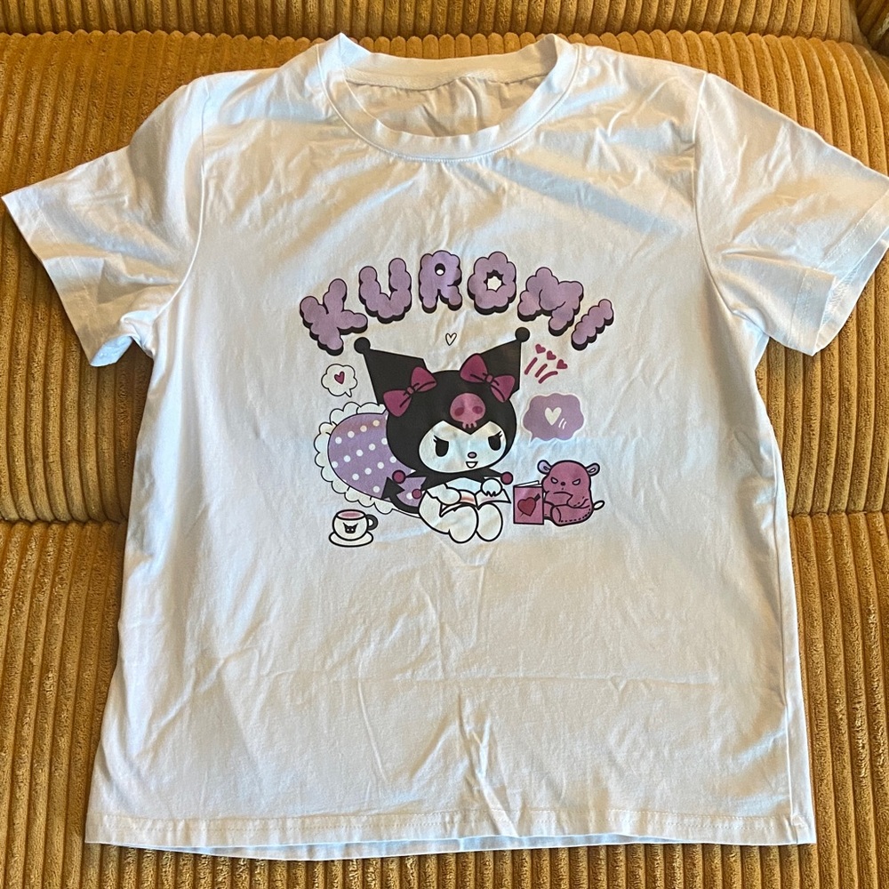 Kuromi Kids White T-Shirt NWOT